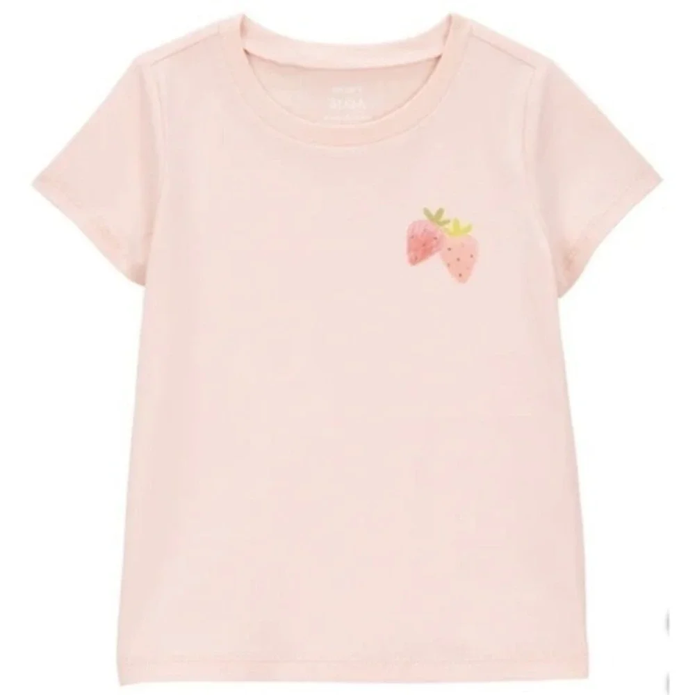Carter's Kids' 3-piece Strawberry Playwear Set Pink‎ 5T New with Tags!